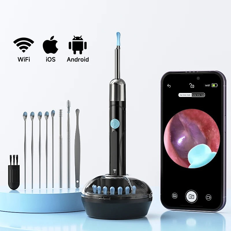 Smart Visual Ear Wax Remover with HD Camera – Safe, Precise & Wireless Cleaning
