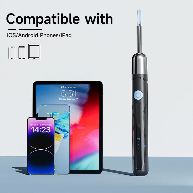 Smart Visual Ear Wax Remover with HD Camera – Safe, Precise & Wireless Cleaning