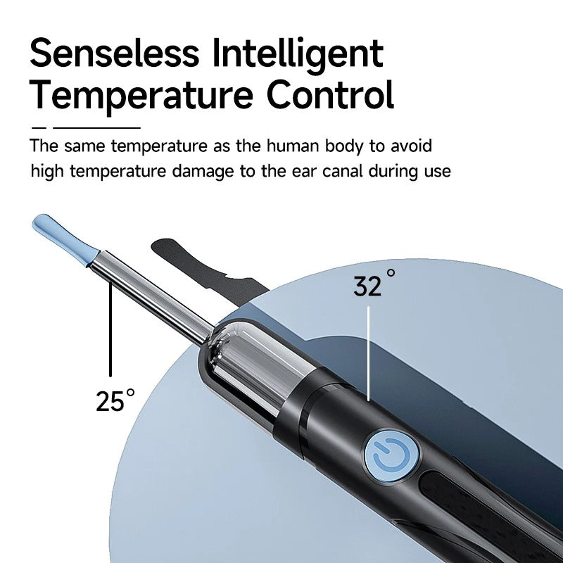 Smart Visual Ear Wax Remover with HD Camera – Safe, Precise & Wireless Cleaning
